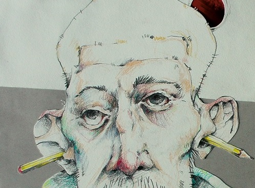 Verwegenes Selbstportrait von Thomas Stegmeir